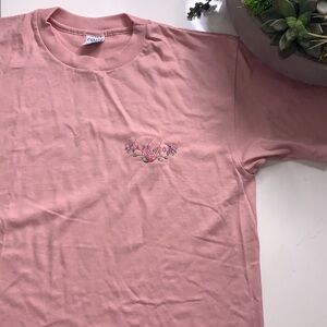 Cuffy’s cape cod Natural Series Saltwater Pink short sleeve T-shirt women’s larg